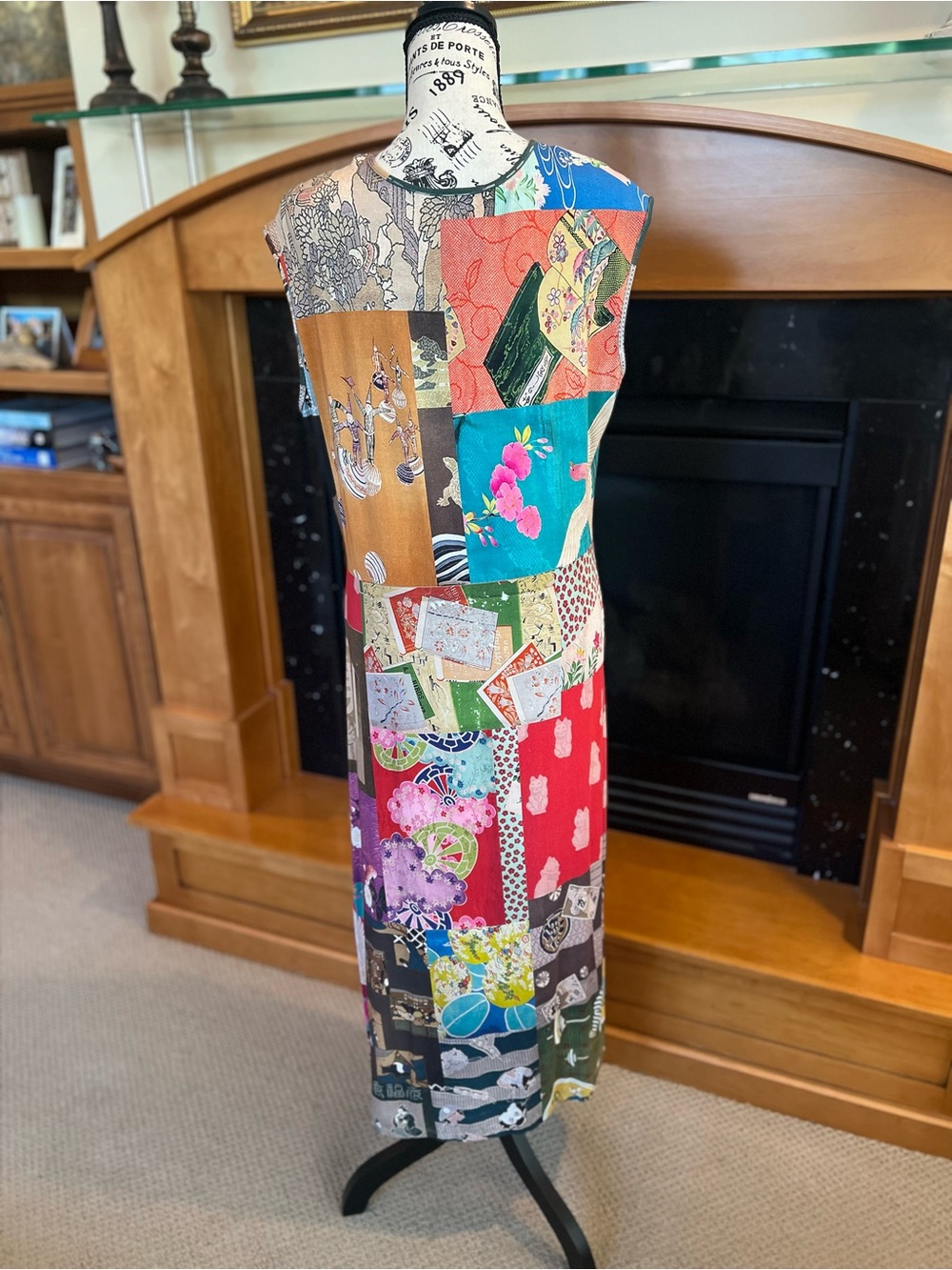 Johnny Was Asian inspired patchwork Dress - Picture 3 of 8
